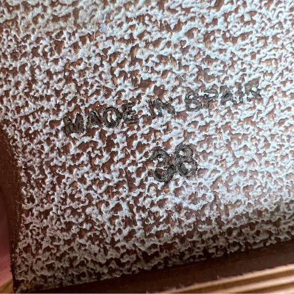 ⭐️ NEW NWT Free People Mont Blanc Asymmetrical Sandal in Denim Size 38/ 7.5 BOX - Picture 13 of 14